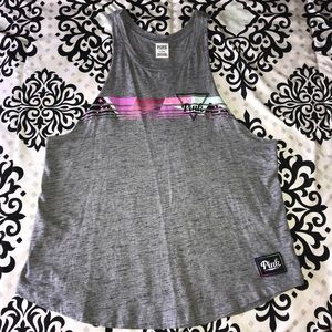 PINK Victoria’s Secret Gray Muscle Tank Top